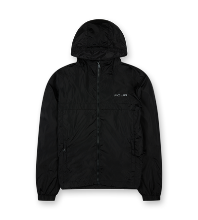 Sport Windbreaker Nylon Jacket Black