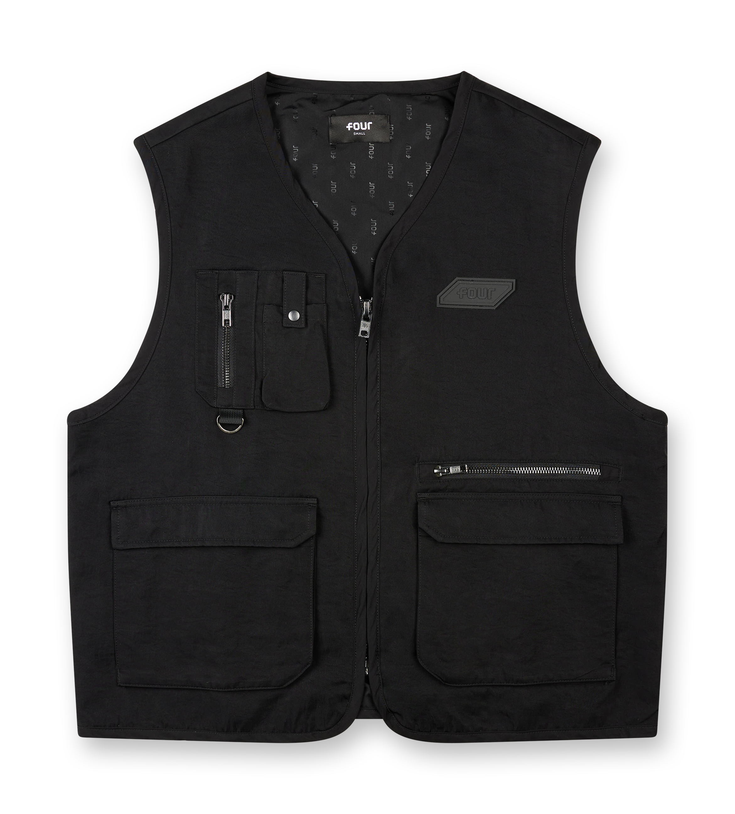 Utility Zip Up Vest - C9 Square Logo - Black
