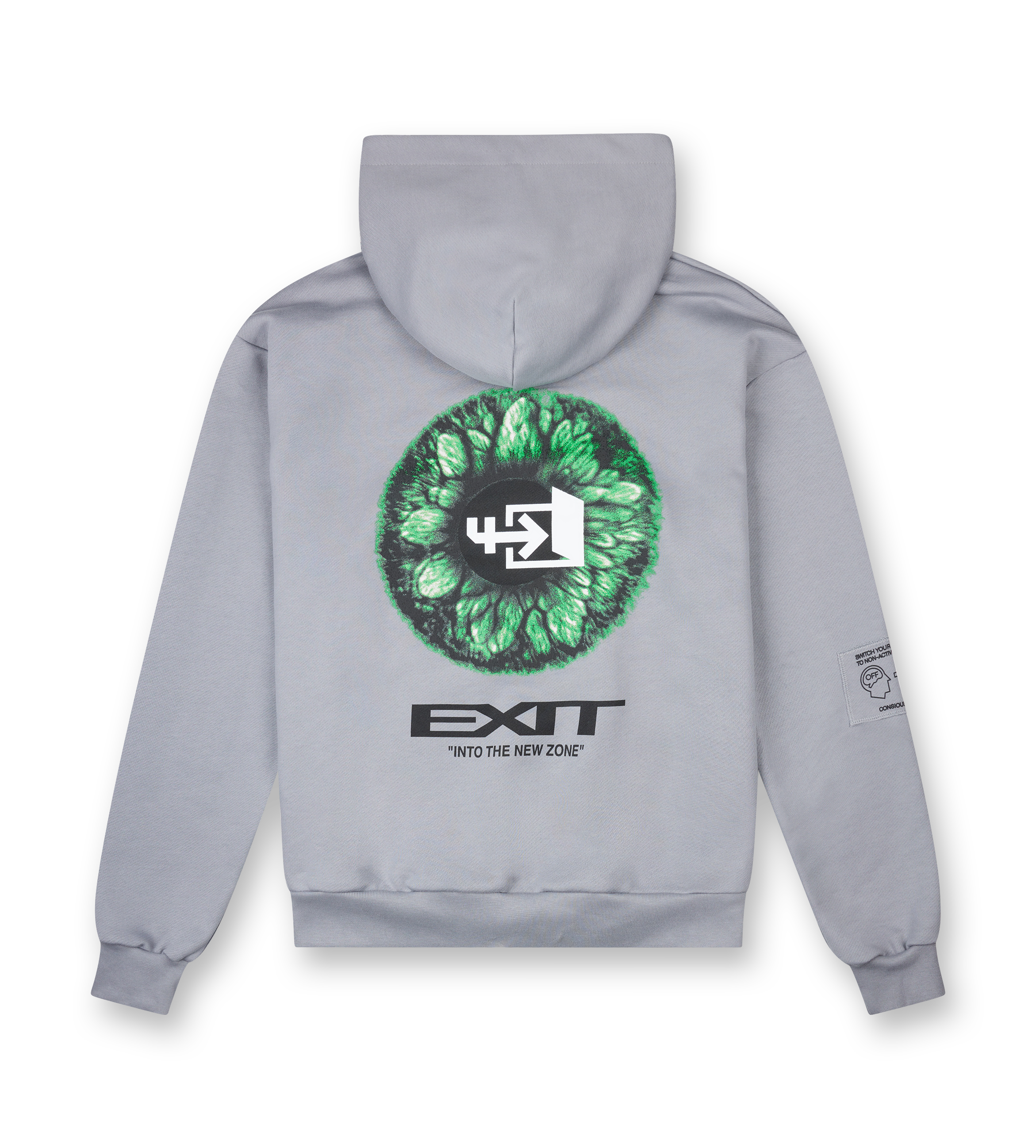 Exit Eye Hoodie Mockingbird Grey