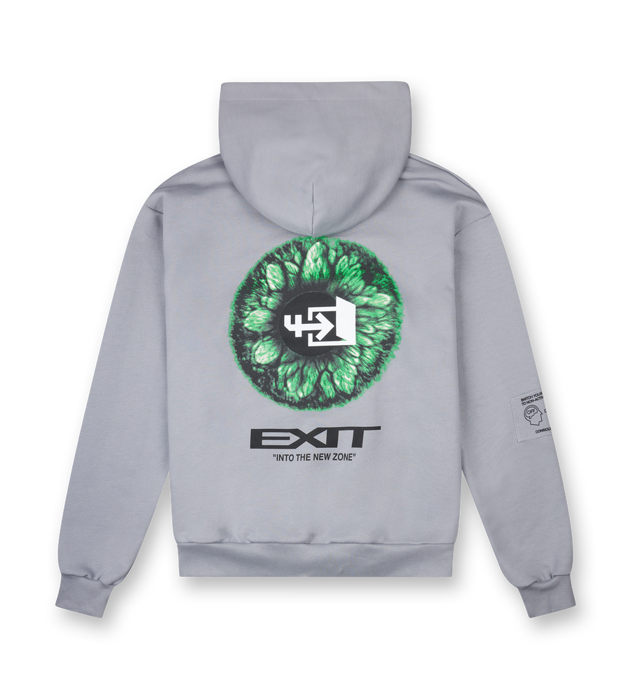 Exit Eye Hoodie Mockingbird Grey