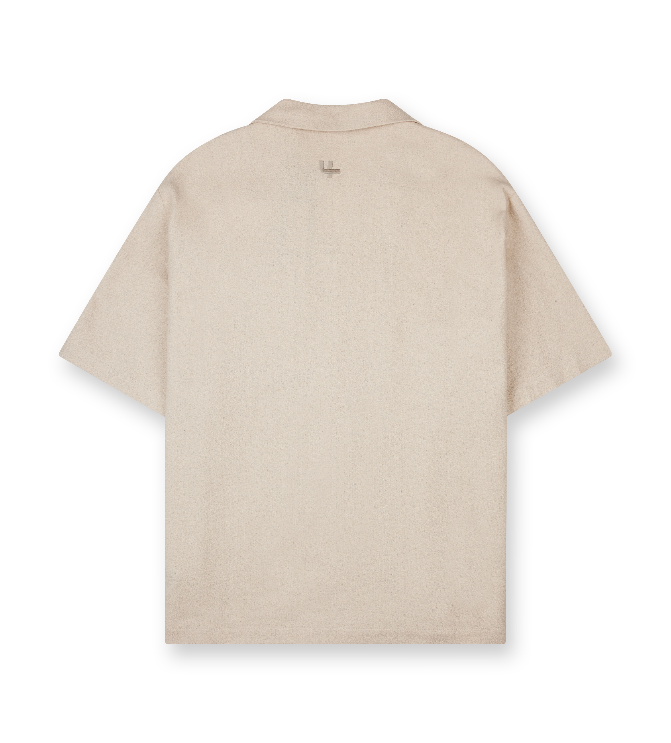 Logo Bowling Shirt Sand Beige