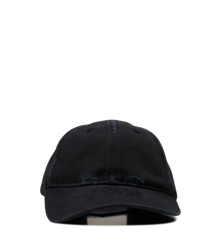 Logo Washed Cap Black