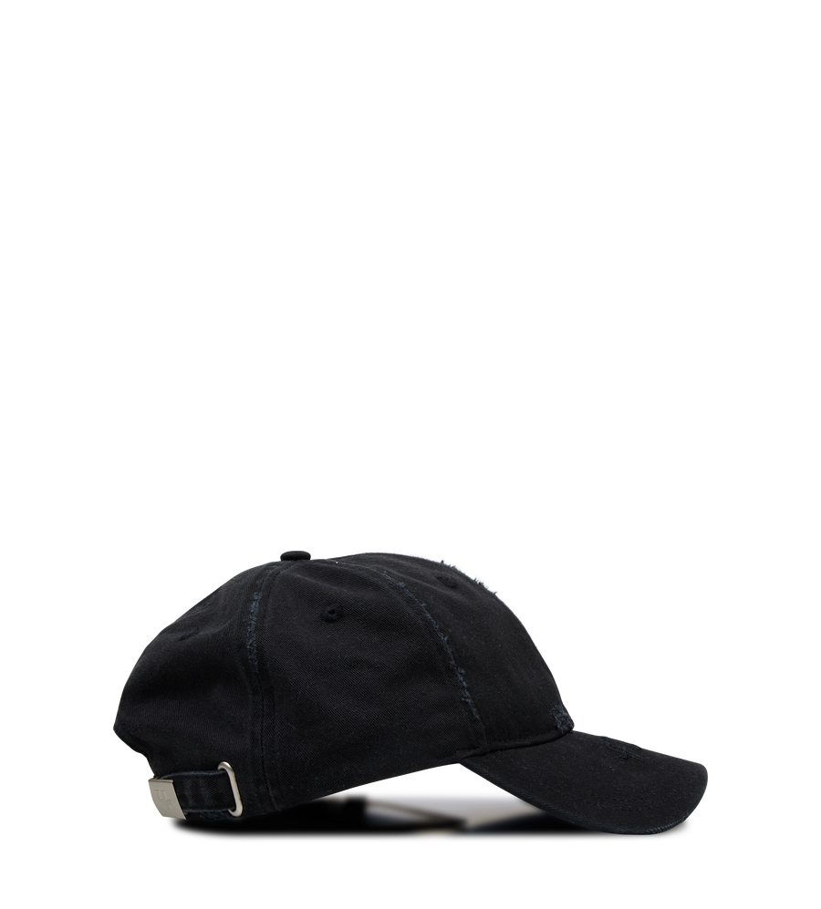 Logo Washed Cap Black