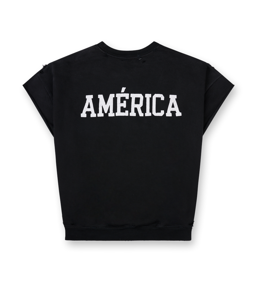 Black 'America' Muscle Tee