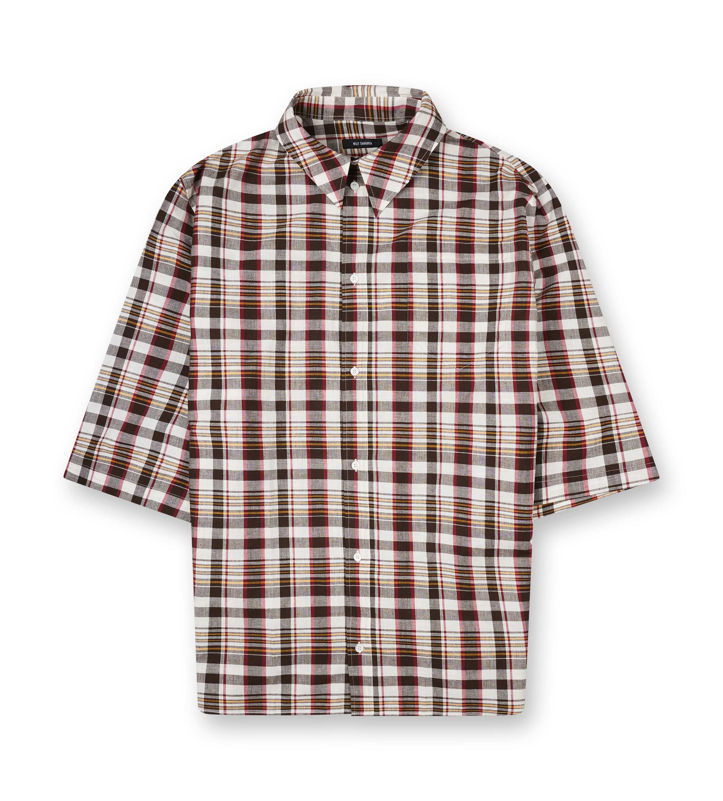 Men's Hacienda Short Sleeve Shirt Brown Check