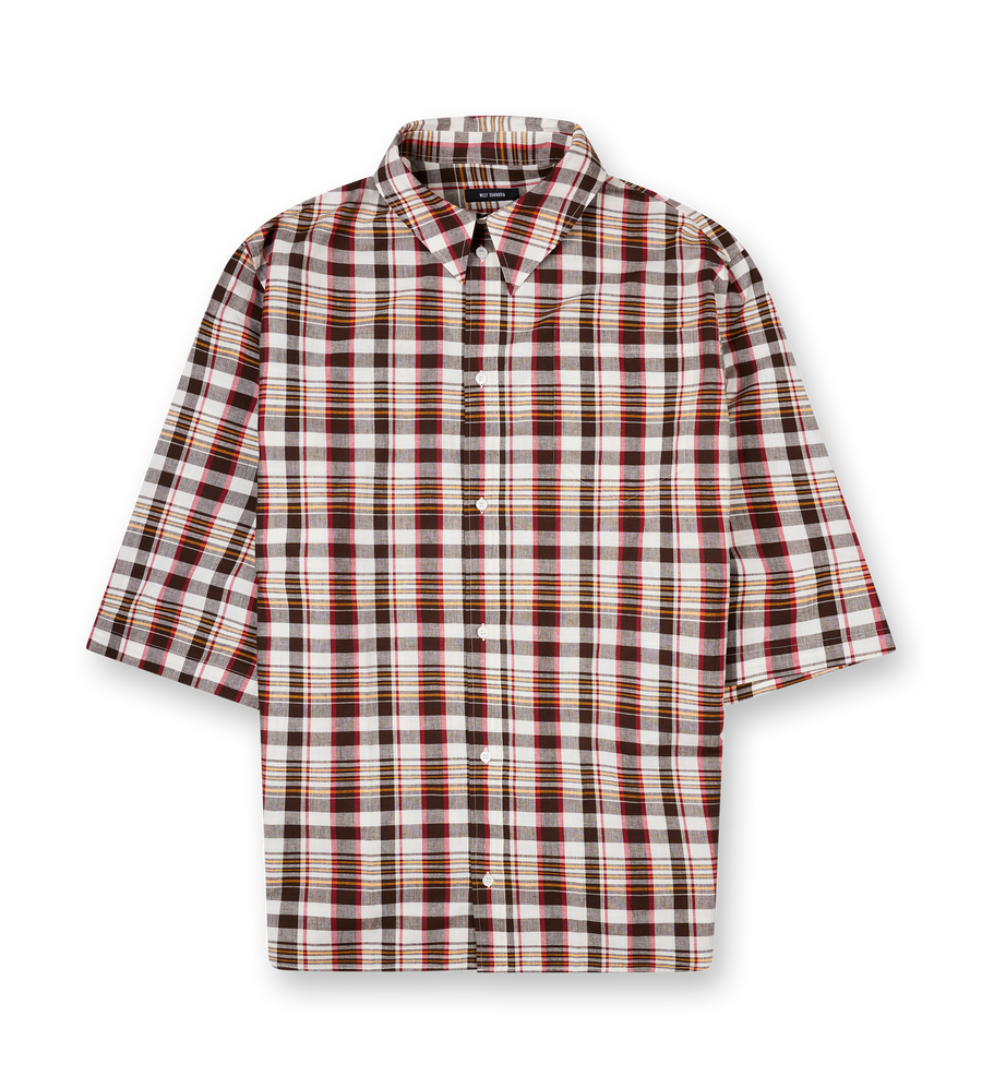 Men's Hacienda Short Sleeve Shirt Brown Check