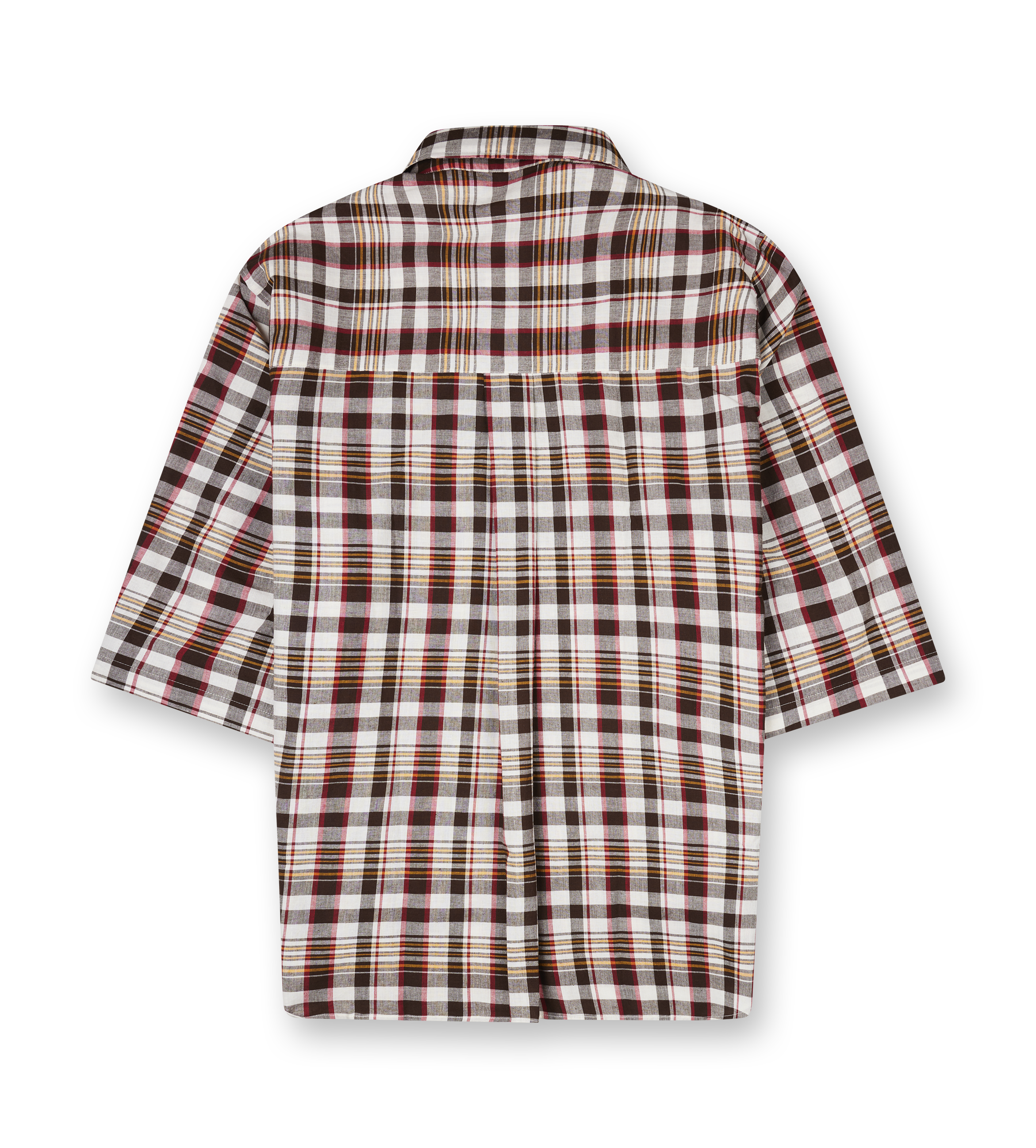 Men's Hacienda Short Sleeve Shirt Brown Check