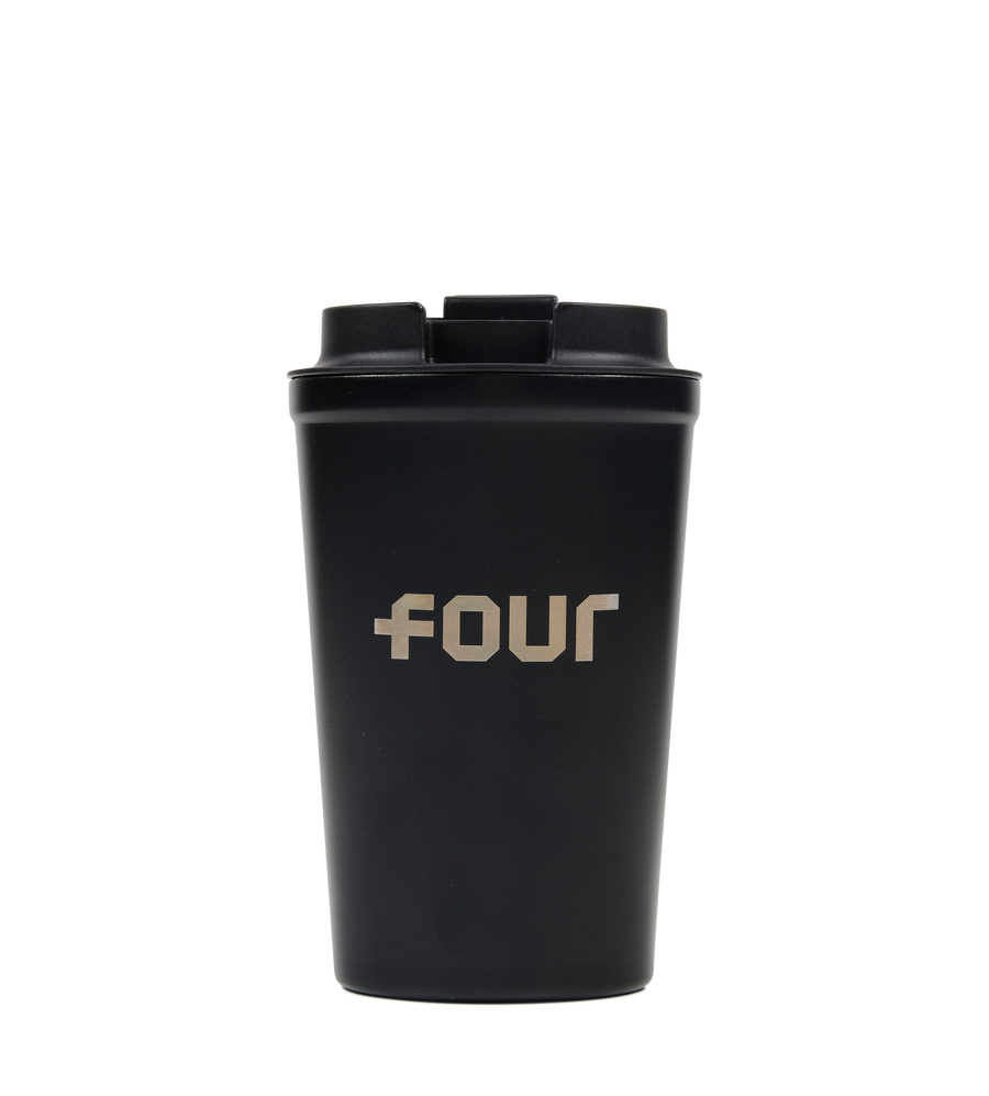 Logo Stainless Steel Cup Black