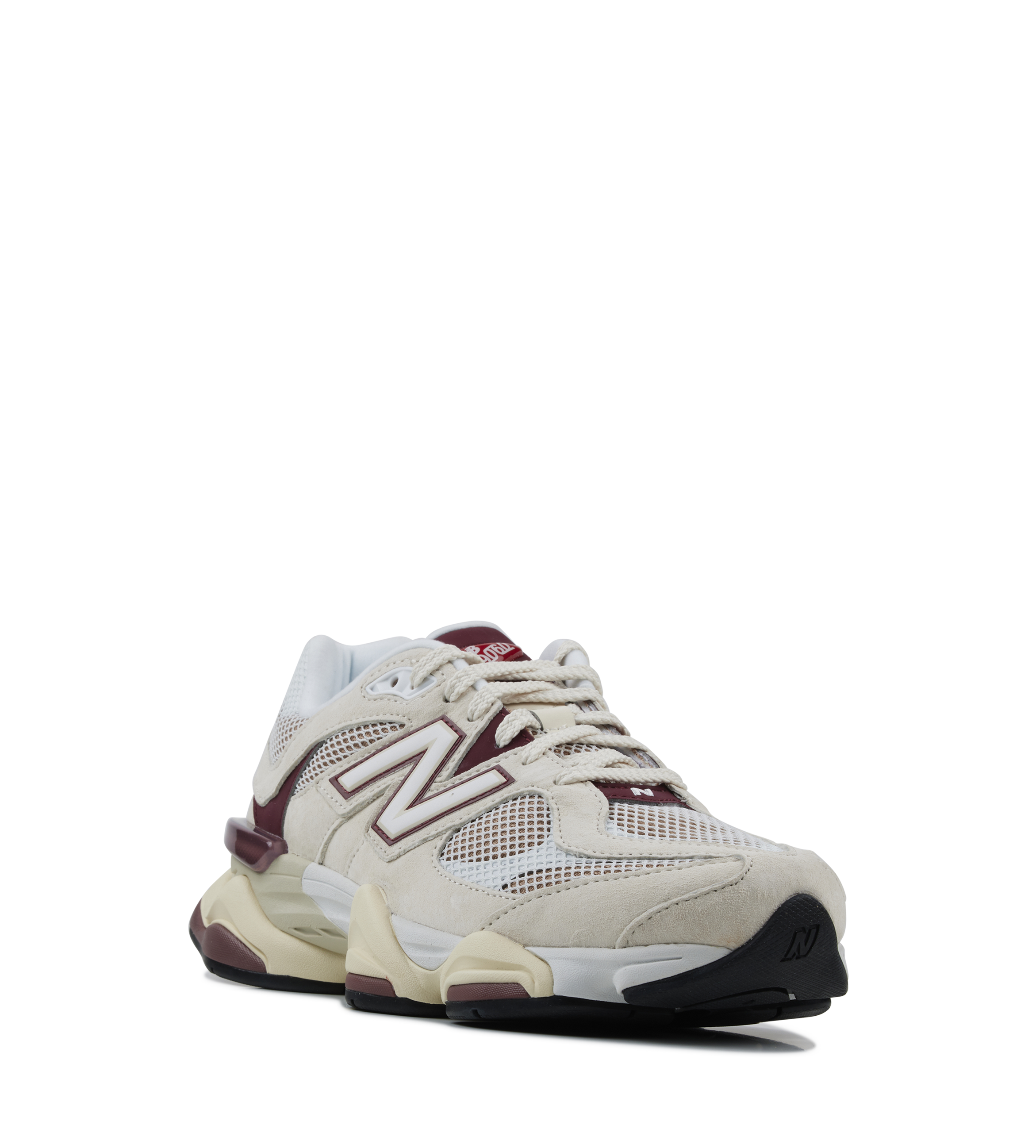 9060 Sneakers in Linen/Monarch Burgundy