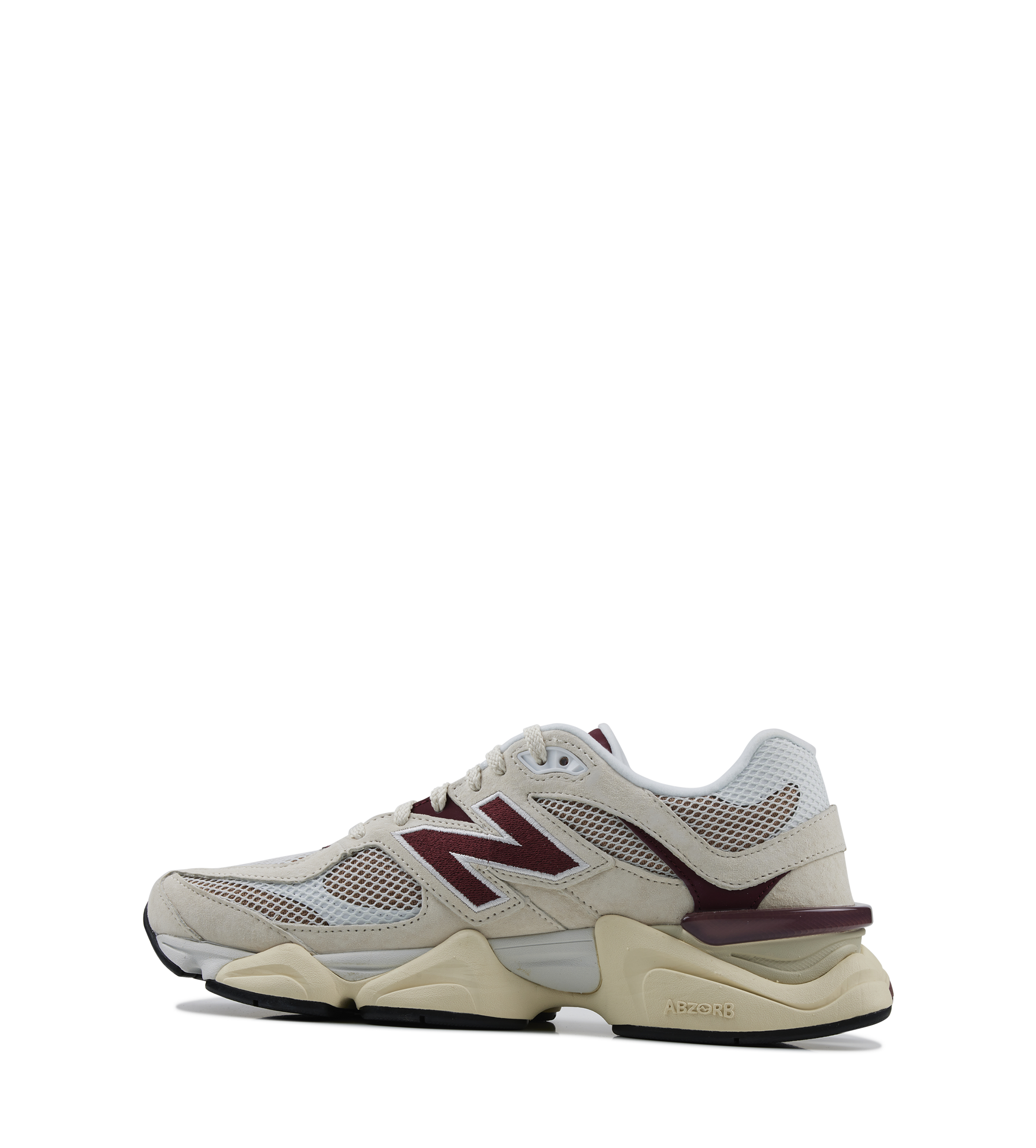 9060 Sneakers in Linen/Monarch Burgundy