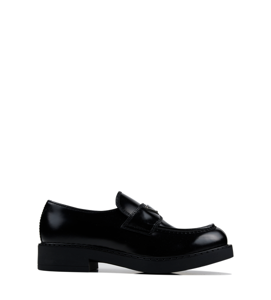 Logo Leather Loafers in Black – FOUR Amsterdam