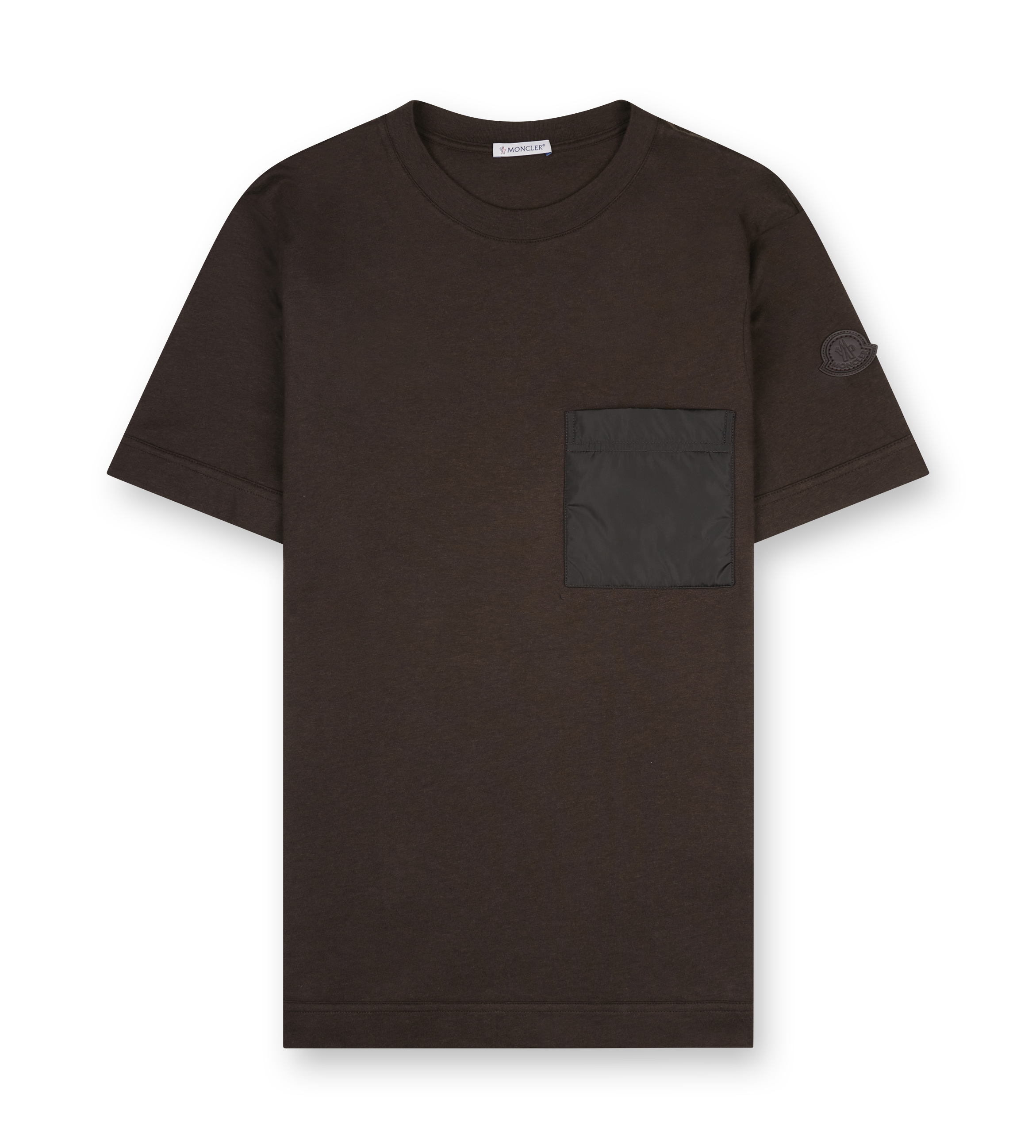 Moncler Short Sleeve T-shirt in Brown