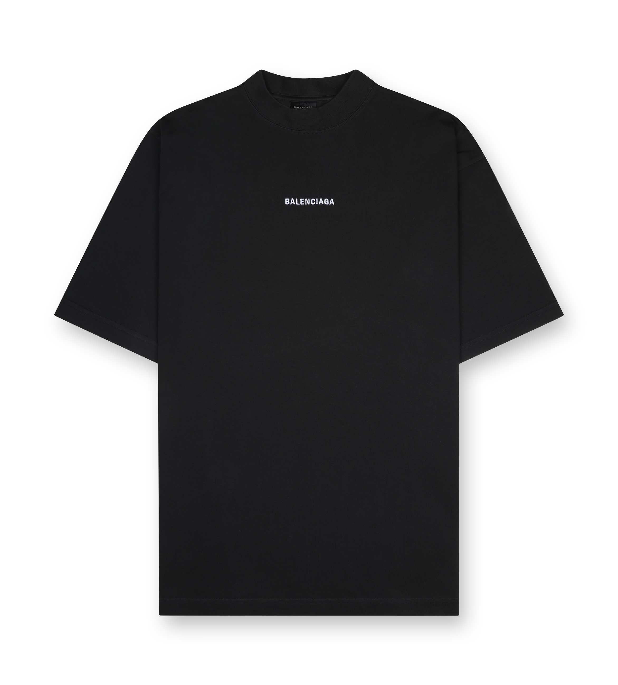 Balenciaga Back T-Shirt Medium Fit in black vintage jersey