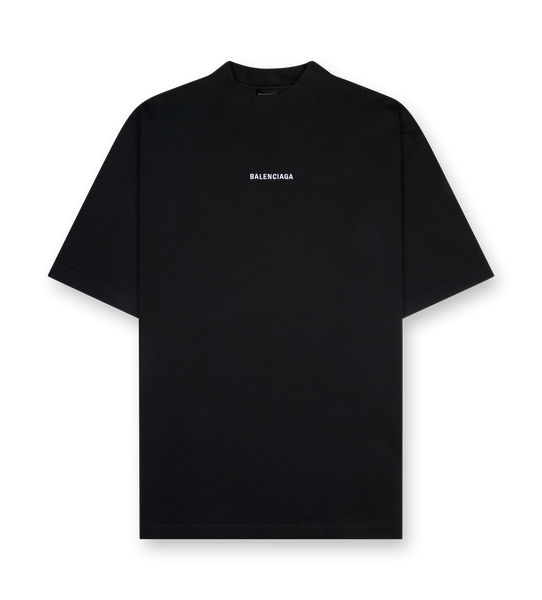 Balenciaga Back T-Shirt Medium Fit in black vintage jersey – FOUR