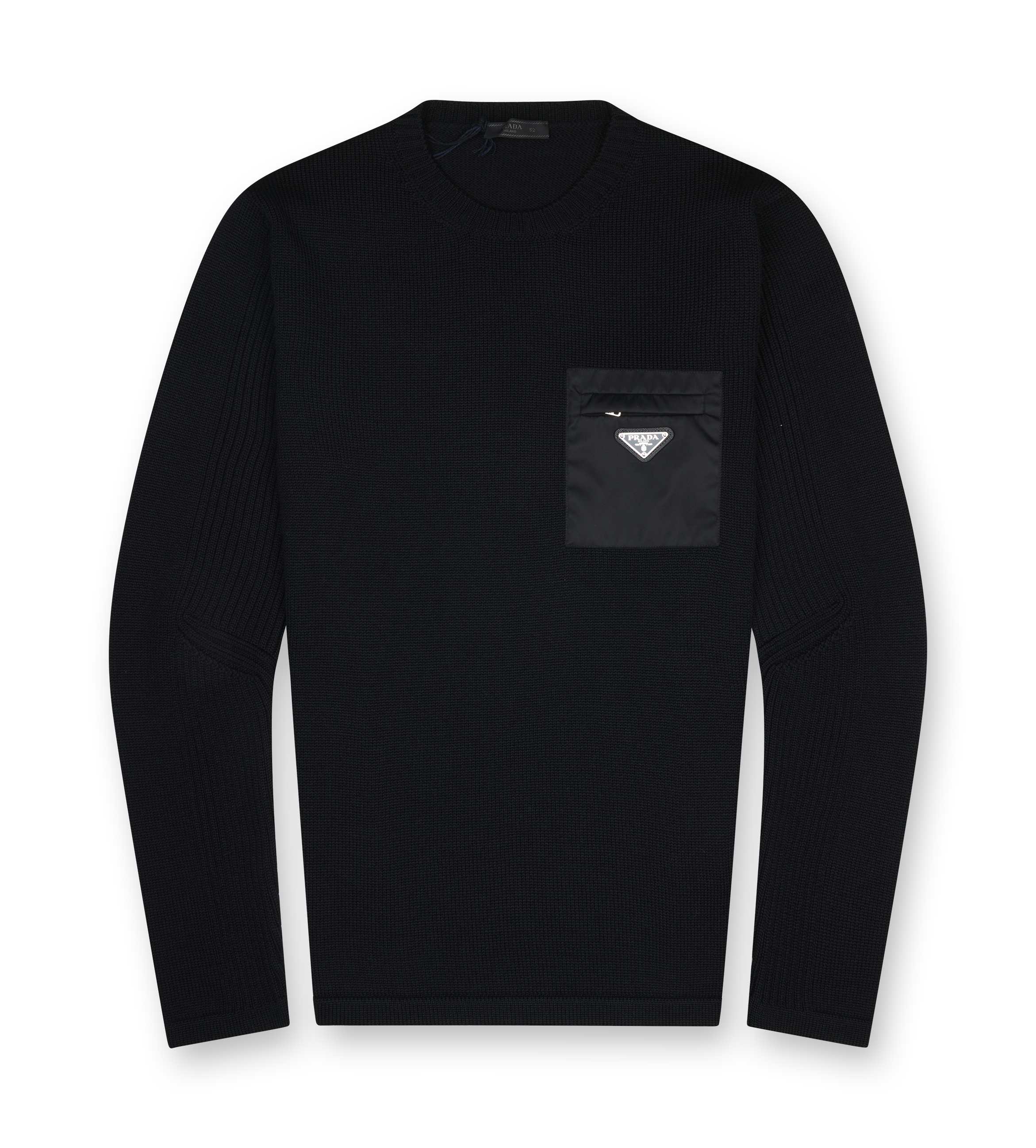 Prada Wool-Cashmere Sweater in Black