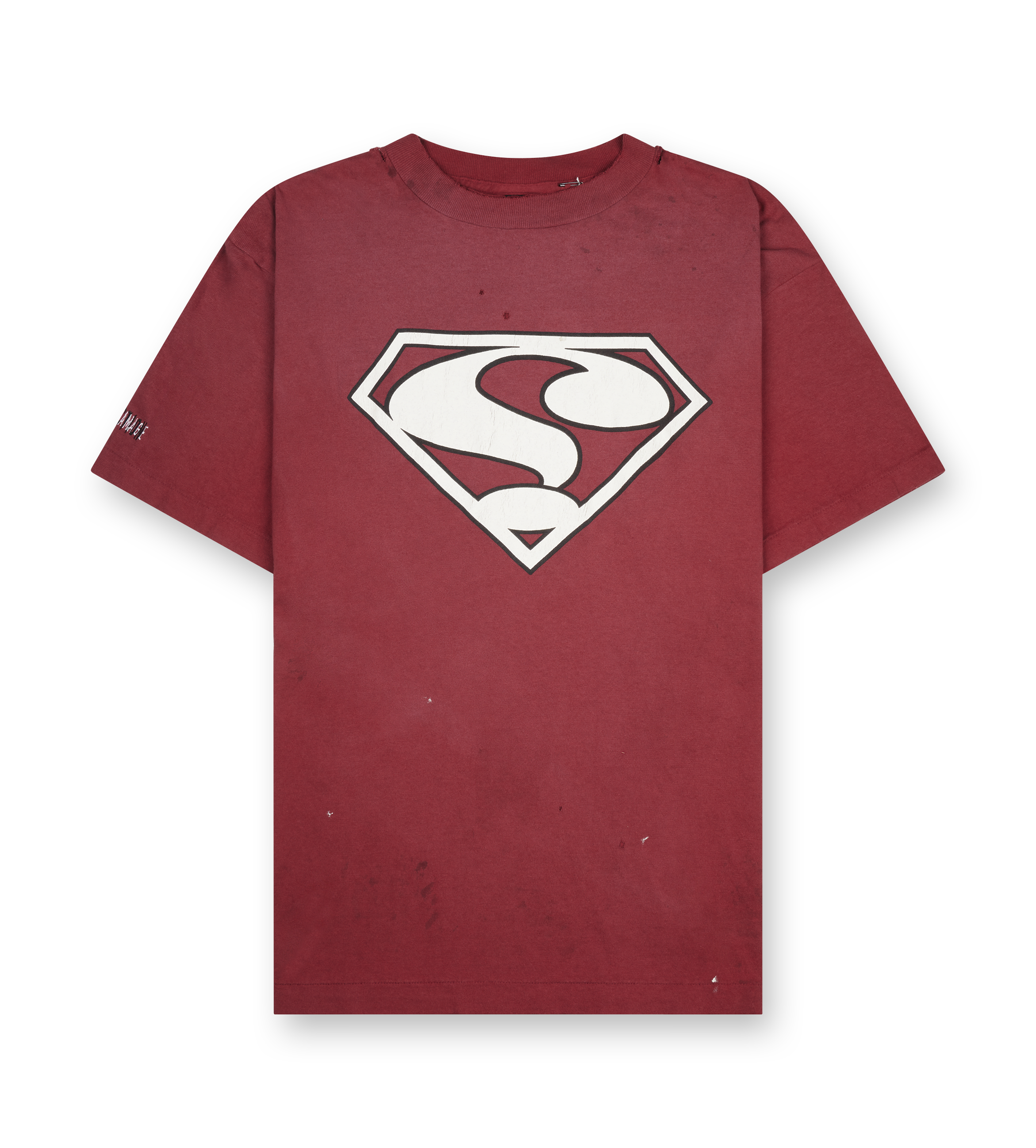 Saint Mxxxxxx Short Sleeve printed T-shirt in Burgundy
