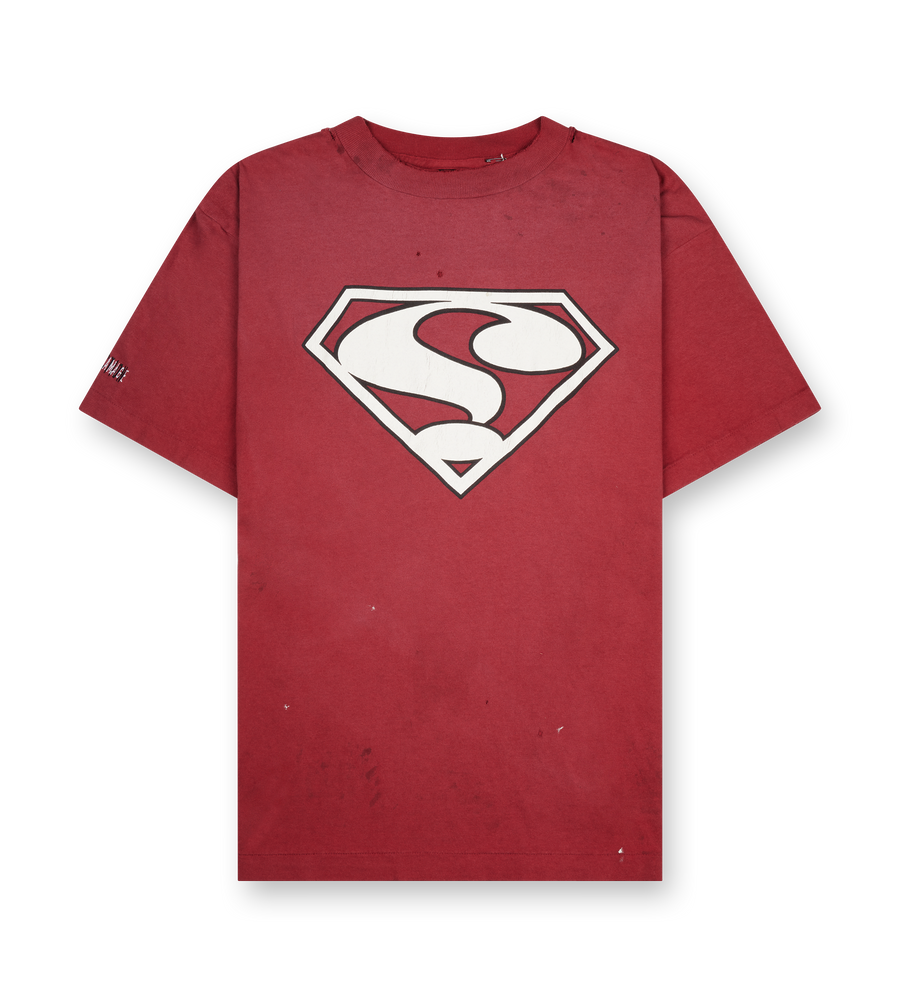 Saint Mxxxxxx Short Sleeve printed T-shirt in Burgundy