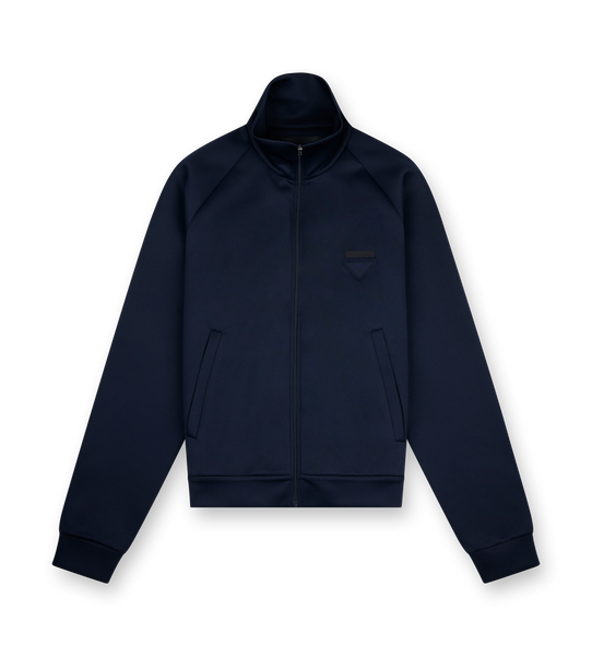 ジャケット PRADA JACKET (P573NS23113C6 F0008) Navy Zippered technical fabric jacket | PRADA