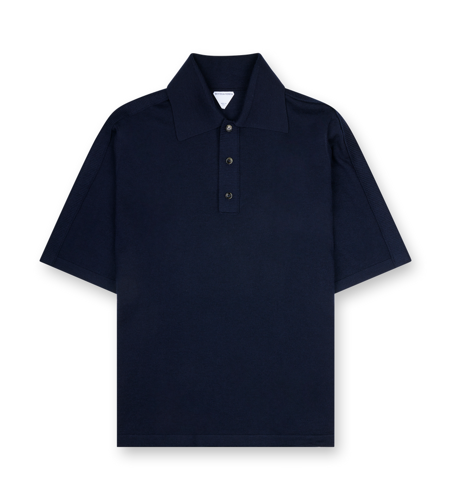 Bottega Veneta Polo in Dark Blue