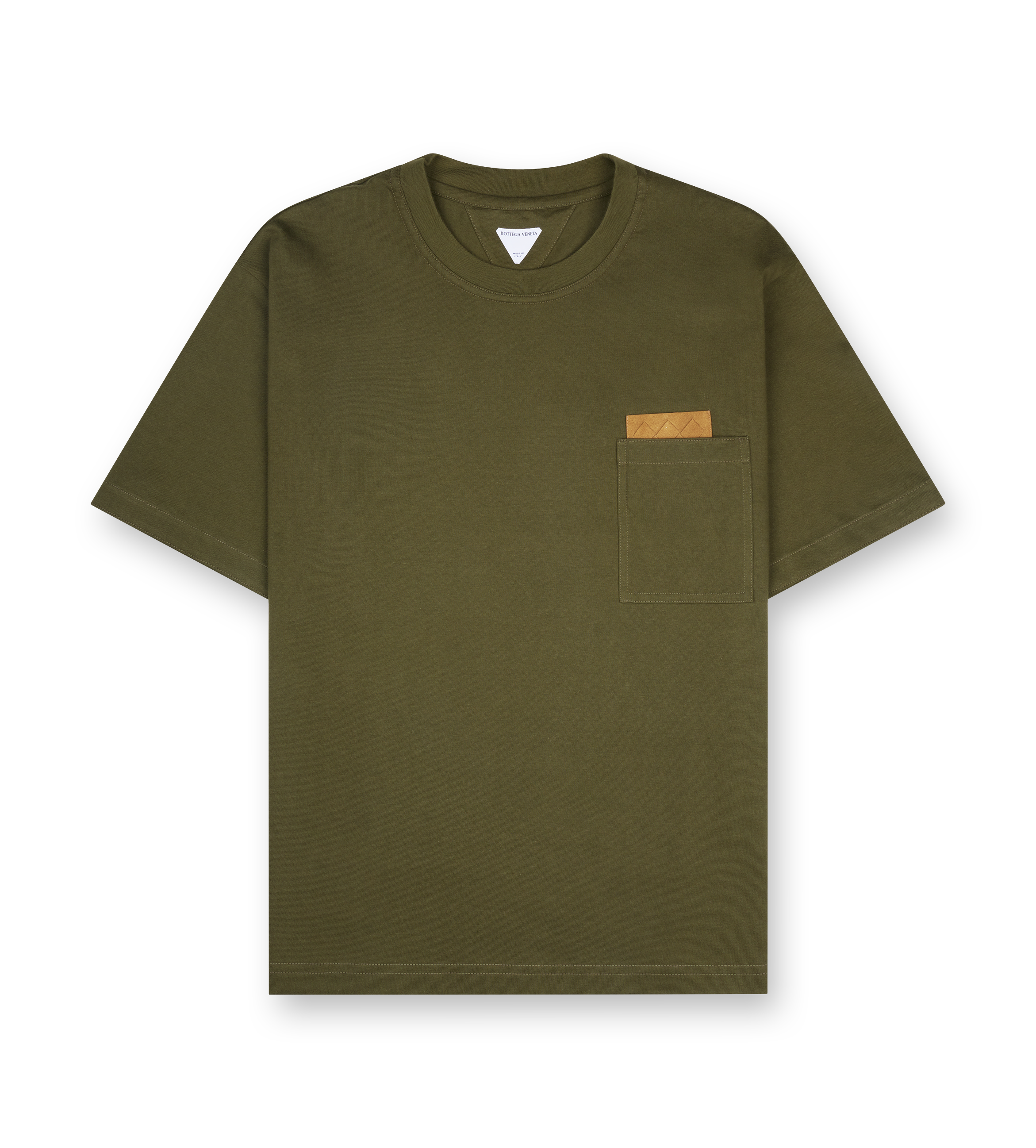 Bottega Veneta Short Sleeve T-Shirt in Pine Green