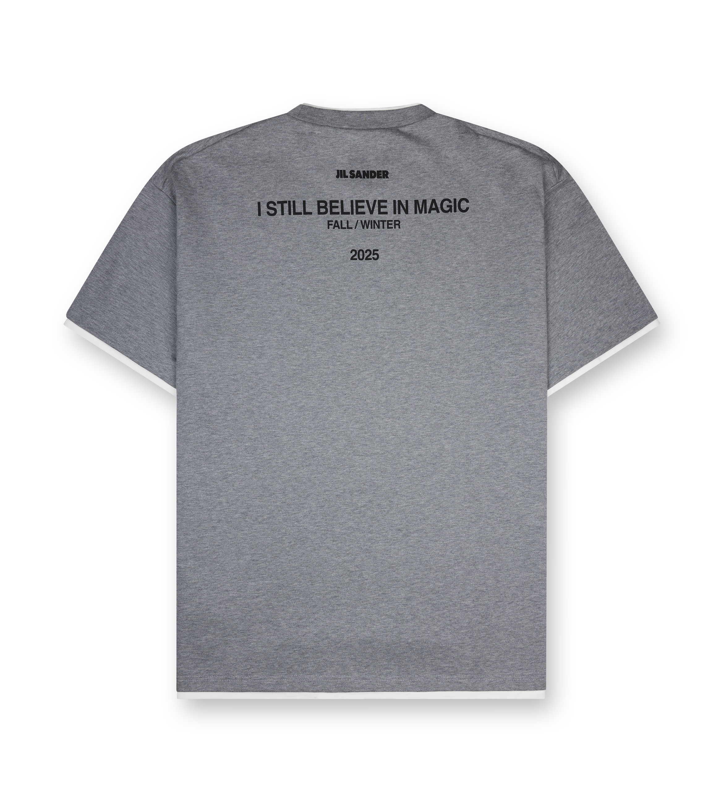 Jil Sander Cotton Crew-Neck T-Shirt in Grey