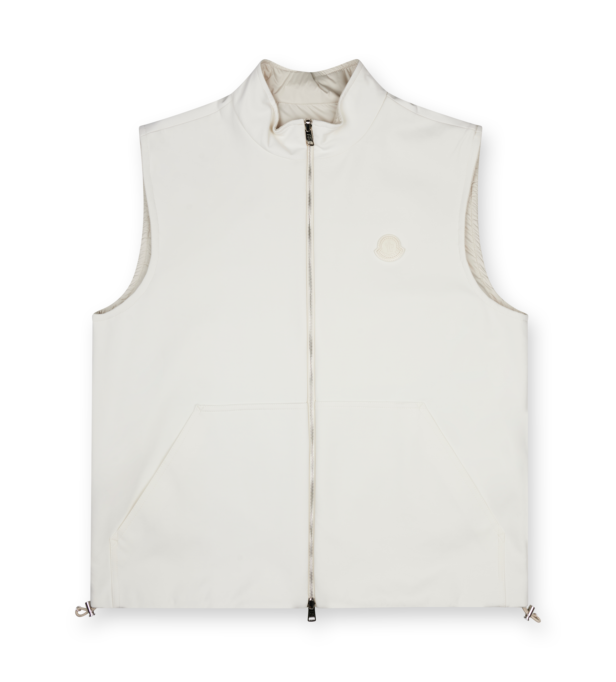Moncler Zip Up Cardigan in Off-white