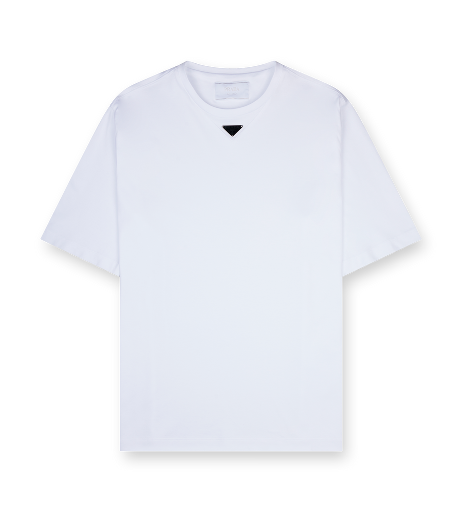 Prada Cotton T-shirt in White