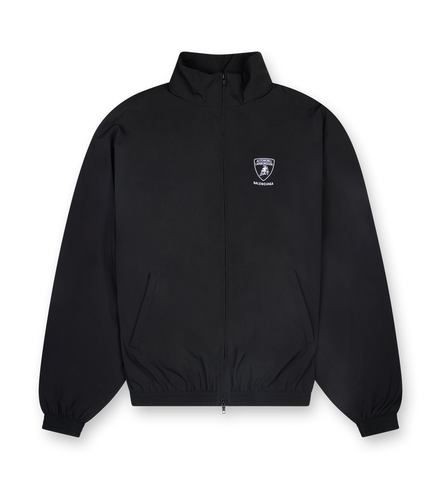 Balenciaga I Automobili Lamborghini Tracksuit Jacket in black technical fabric