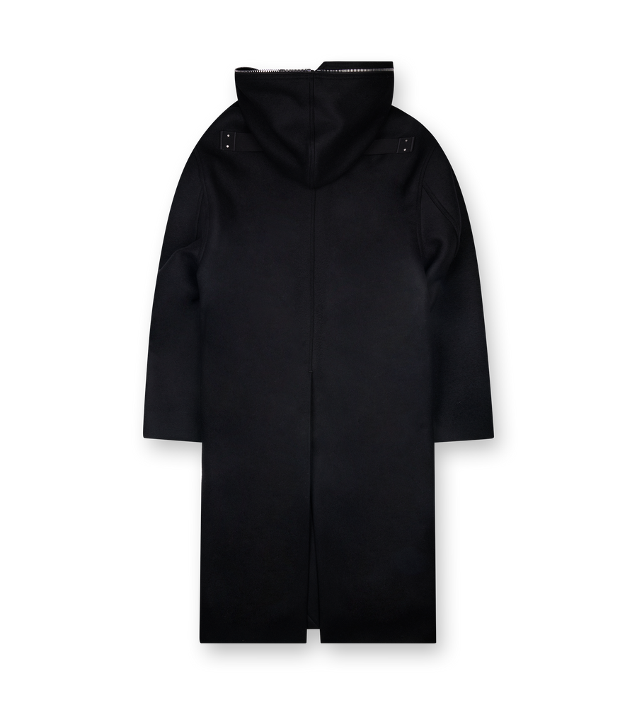 Rick Owens Concordians Coat in Black