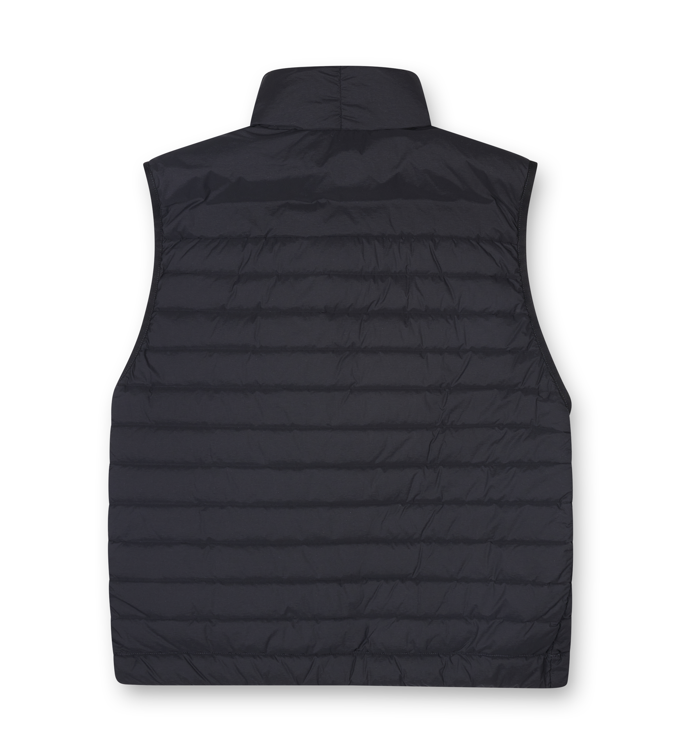 Stone Island Down vest with seamless feather tunnels and anti-drop in Black