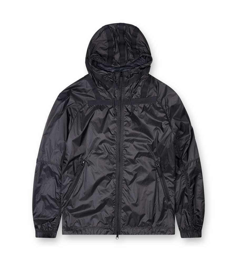 Stone Island Light hooded jacket with anti-drop and reflective details