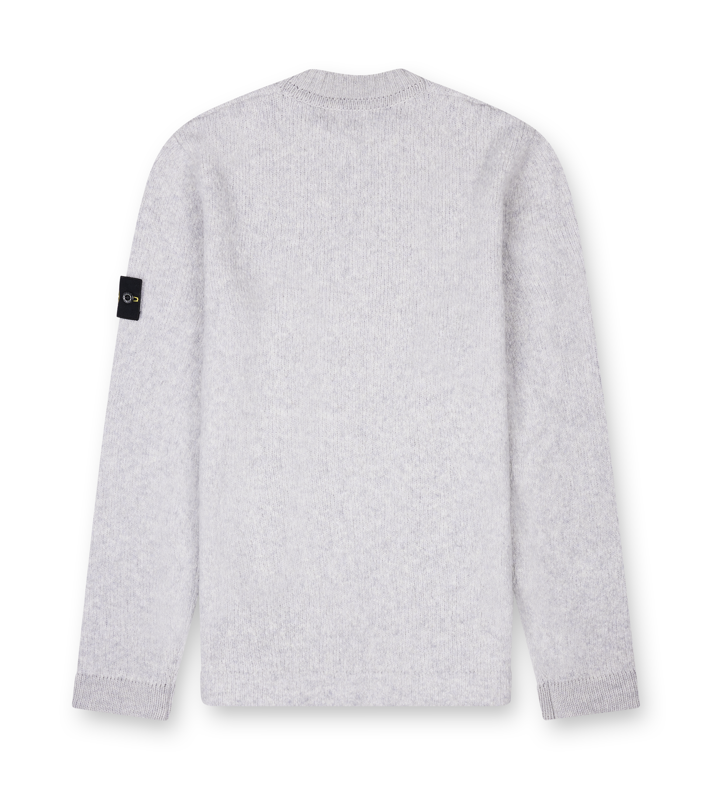 Stone Island Crewneck jumper with brushed texture in Melange Grey