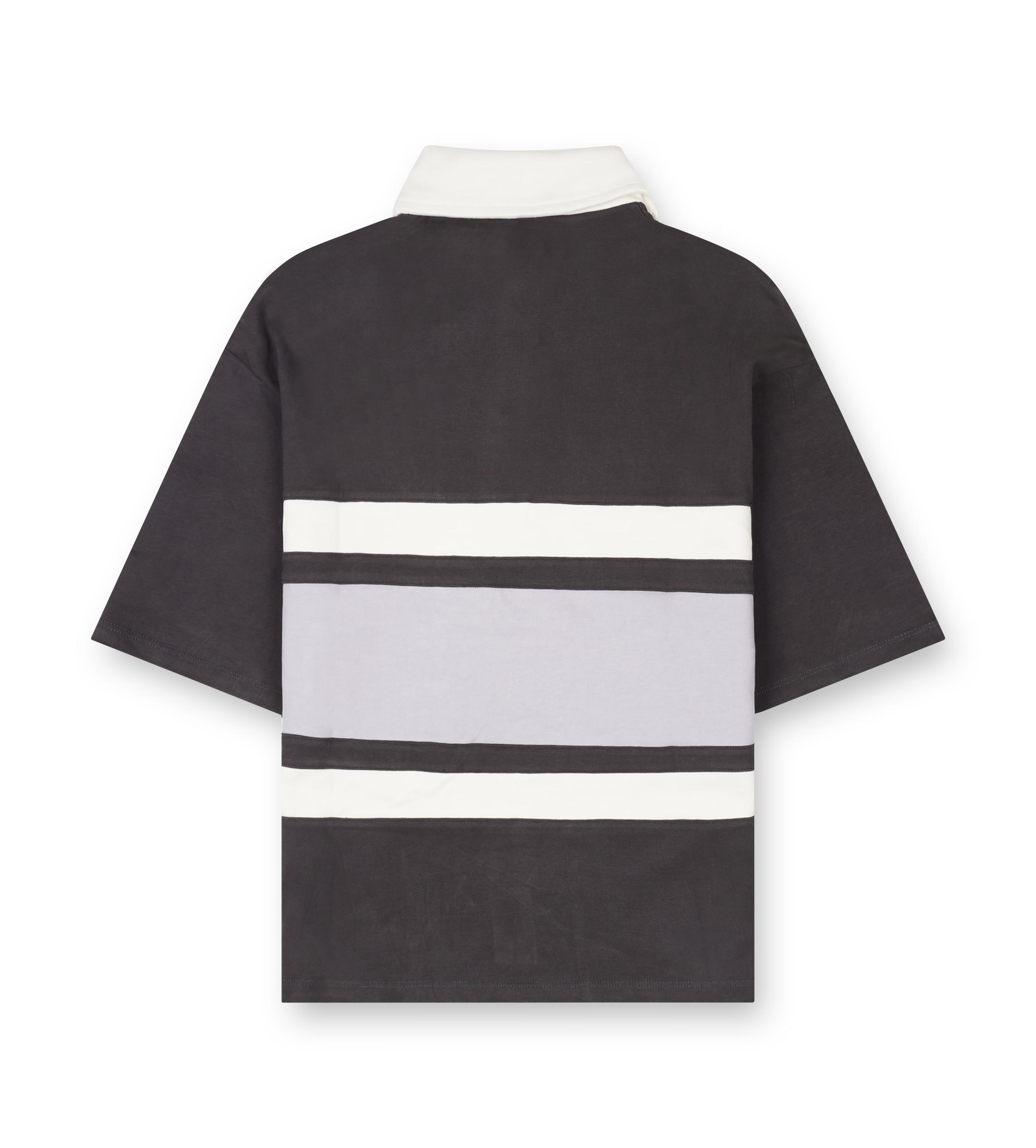 Nahmias Collegiate Short Sleeve Polo Shirt in Off Black