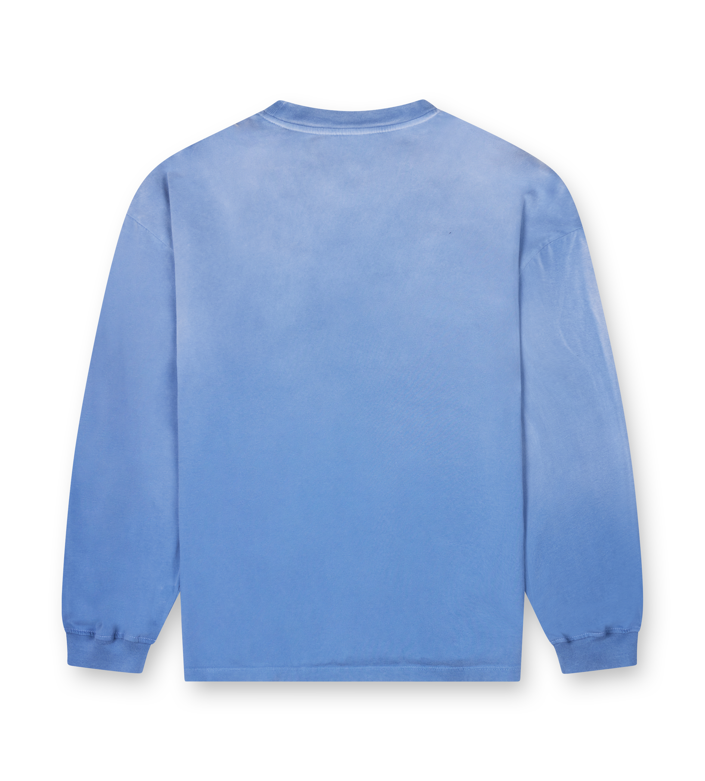 Nahmias Summerland Postal Long Sleeve Pocket T-Shirt in Worn Blue