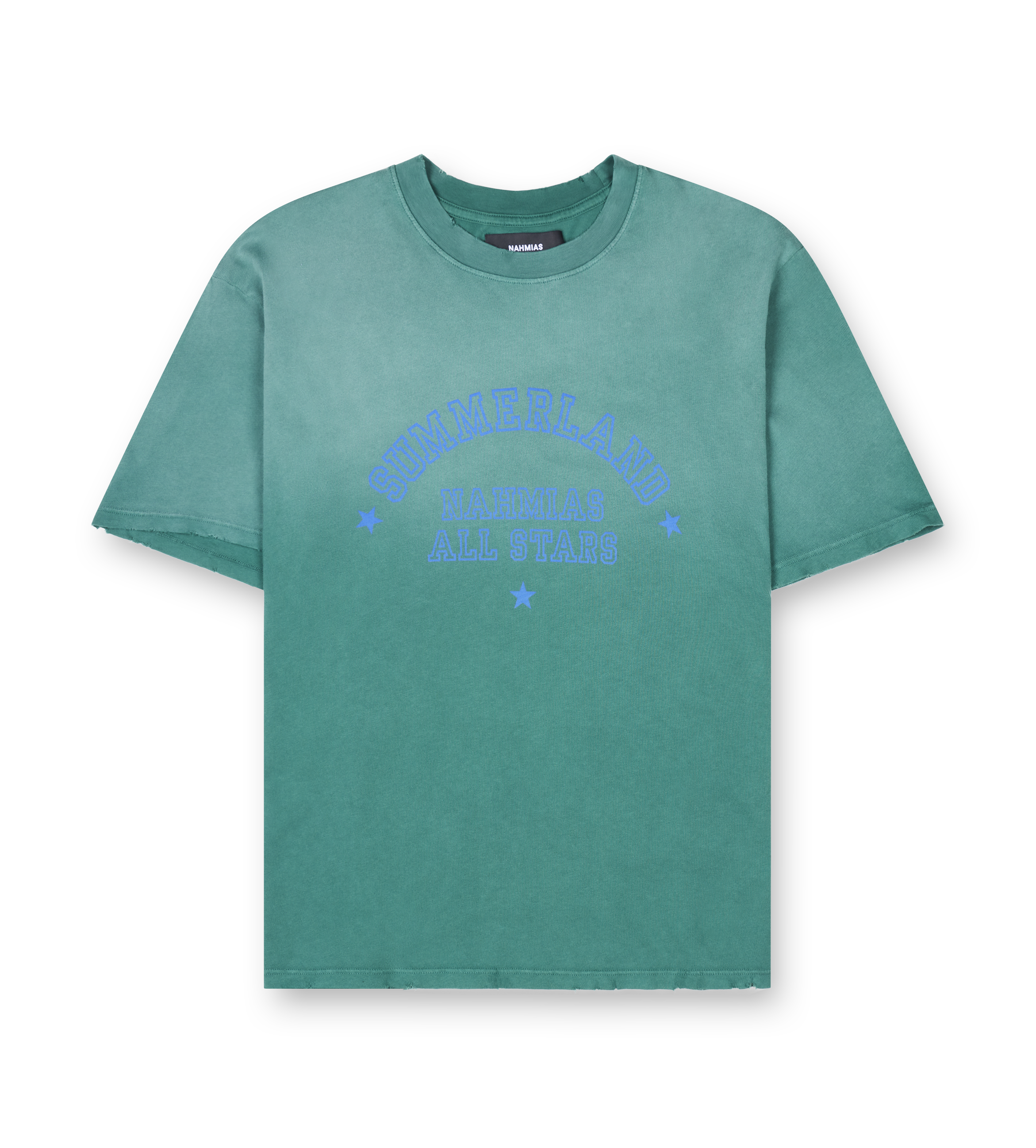 Nahmias Summerland All Starts Boxy T-Shirt in Worn Green