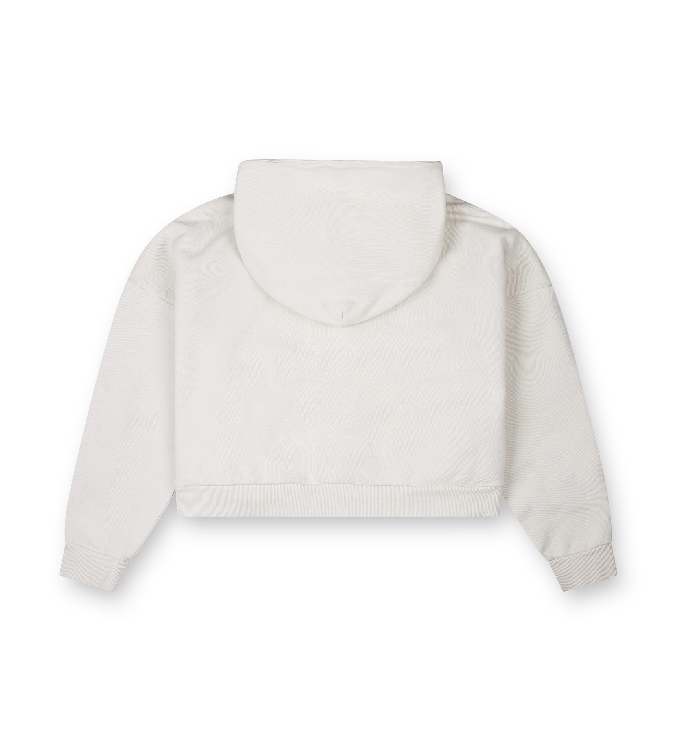 Entire Studios Cropped Hoodie in Rice White