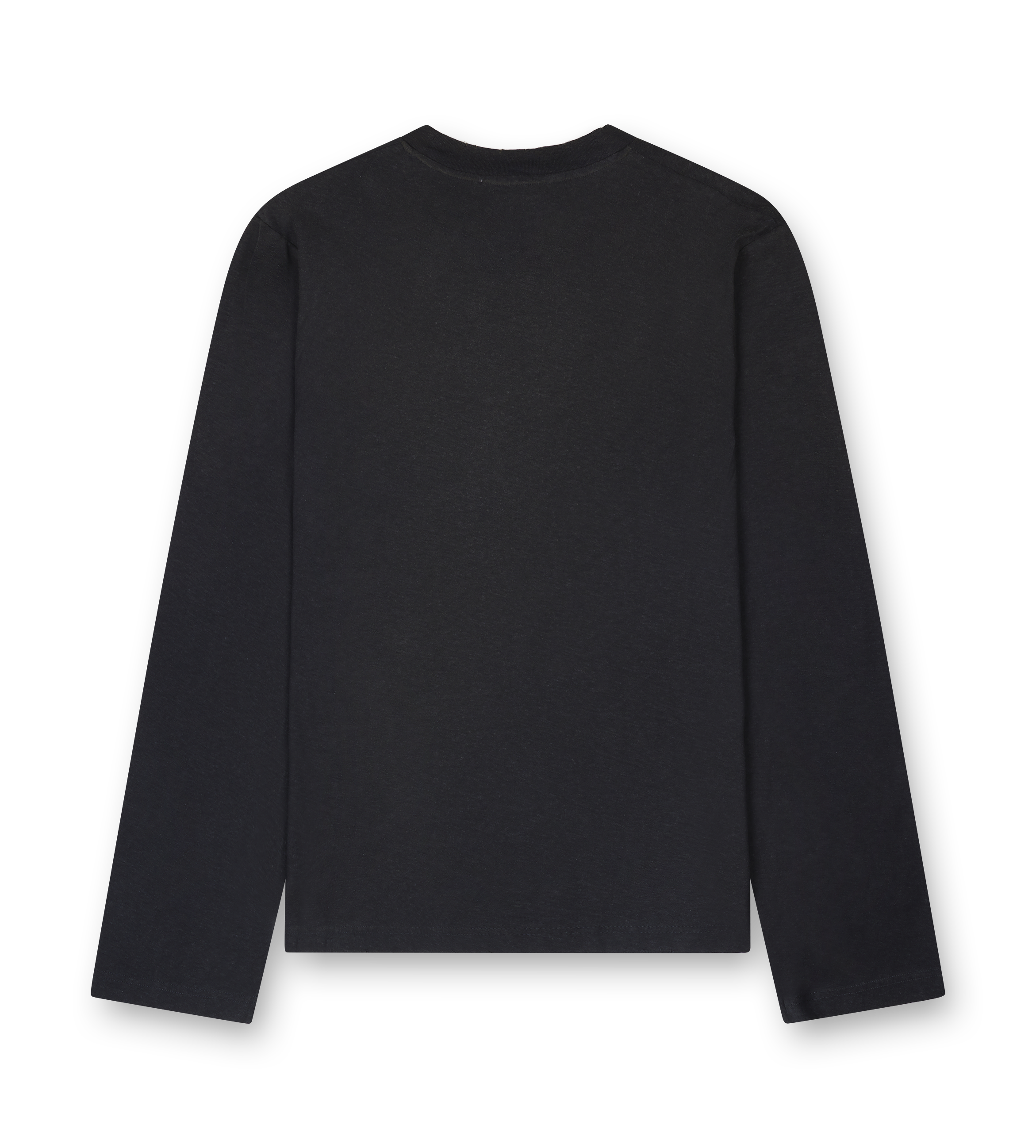 Acne Studio L/S Logo T-Shirt in Faded Black