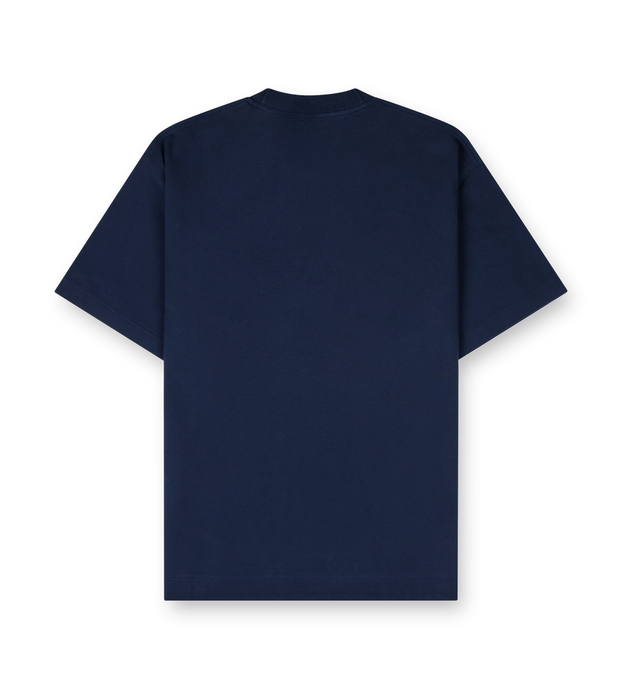 Acne Studio S/S Logo T-Shirt in Deep Blue