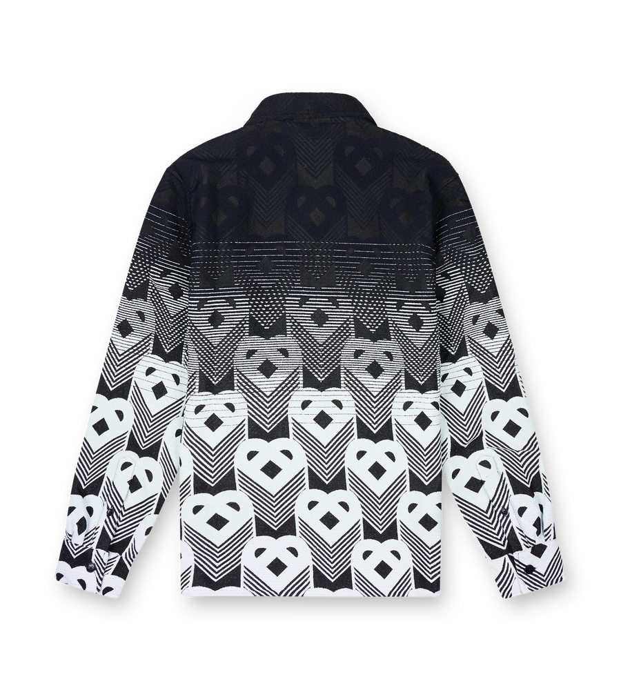 Casablanca Gardient Monogram Shacket in Black