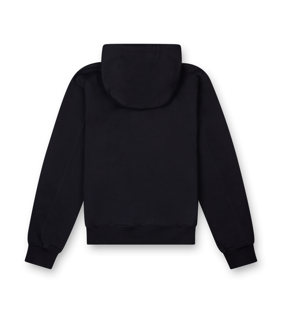 Casablanca Sunset valley Zip Hooded Sweatshirt in Black