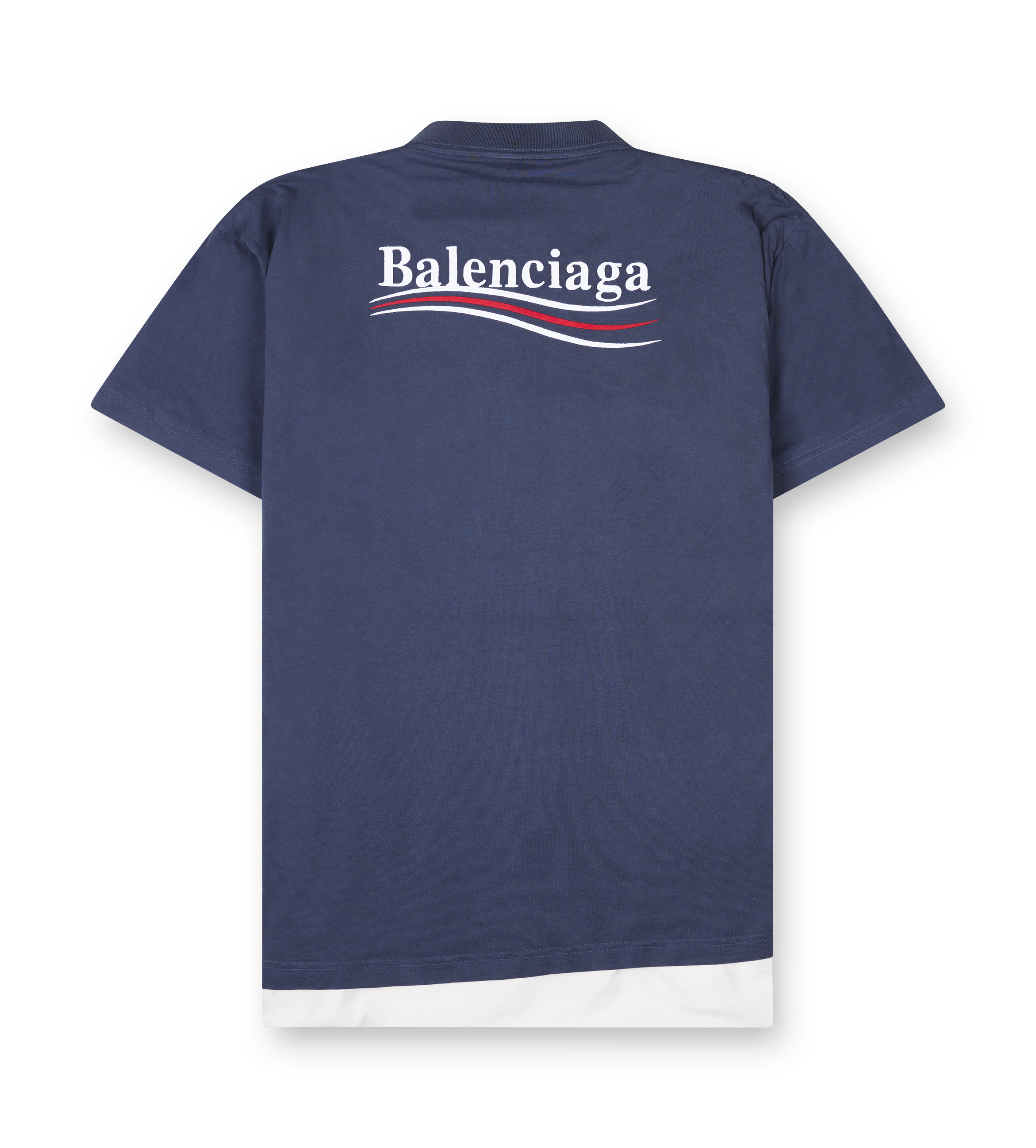 Balenciaga Political Campaign Double T-Shirt in Navy – FOUR Amsterdam
