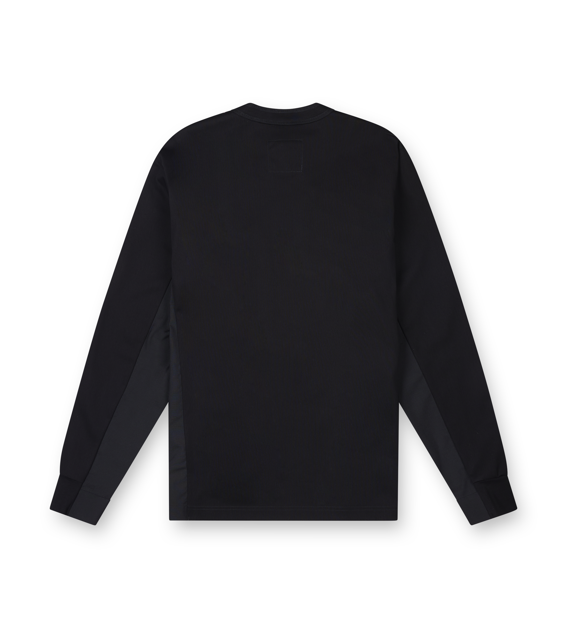 Sacai Suiting x Cotton Jersey L/S T-Shirt in Black