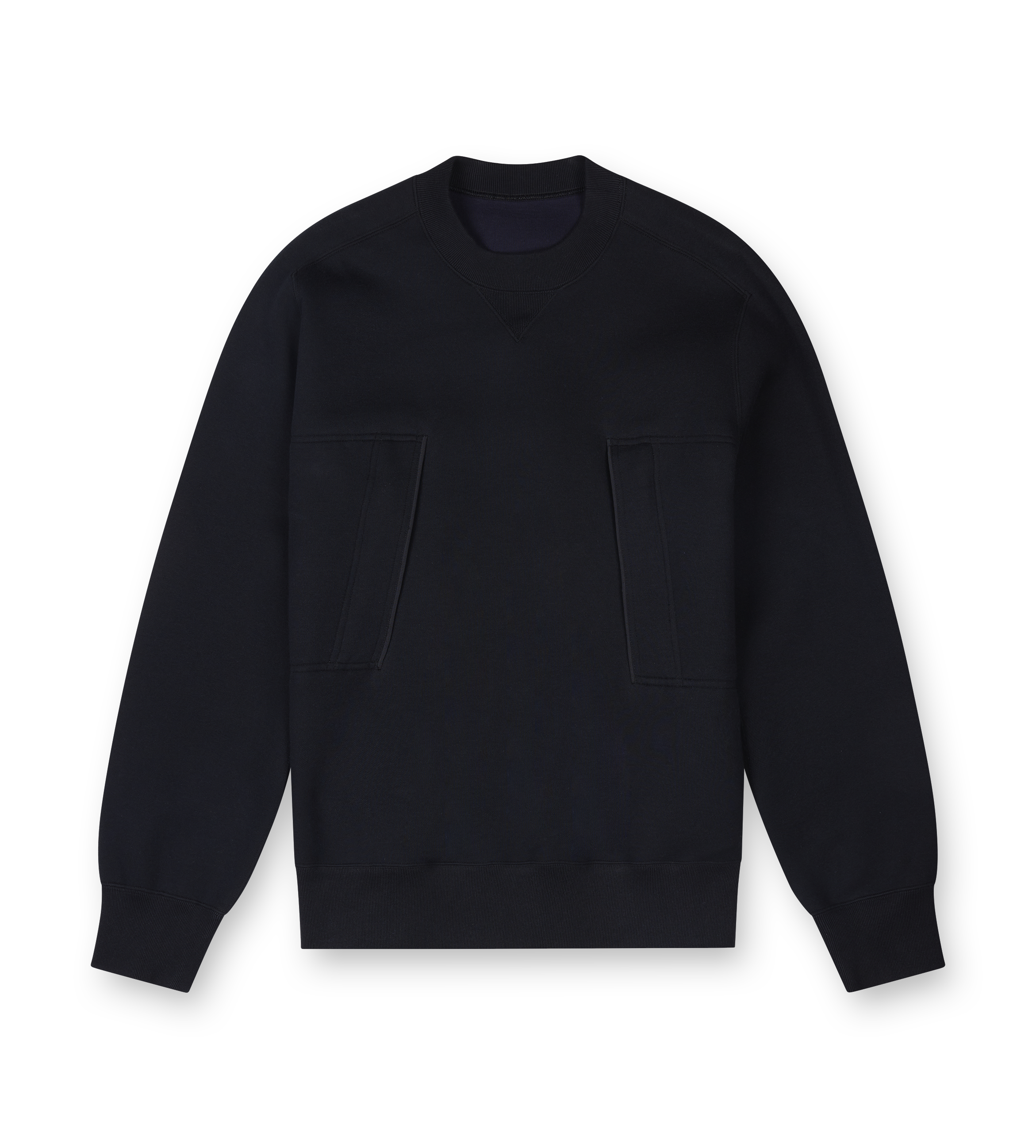 Sacai Sponge Sweat Pullover in Black