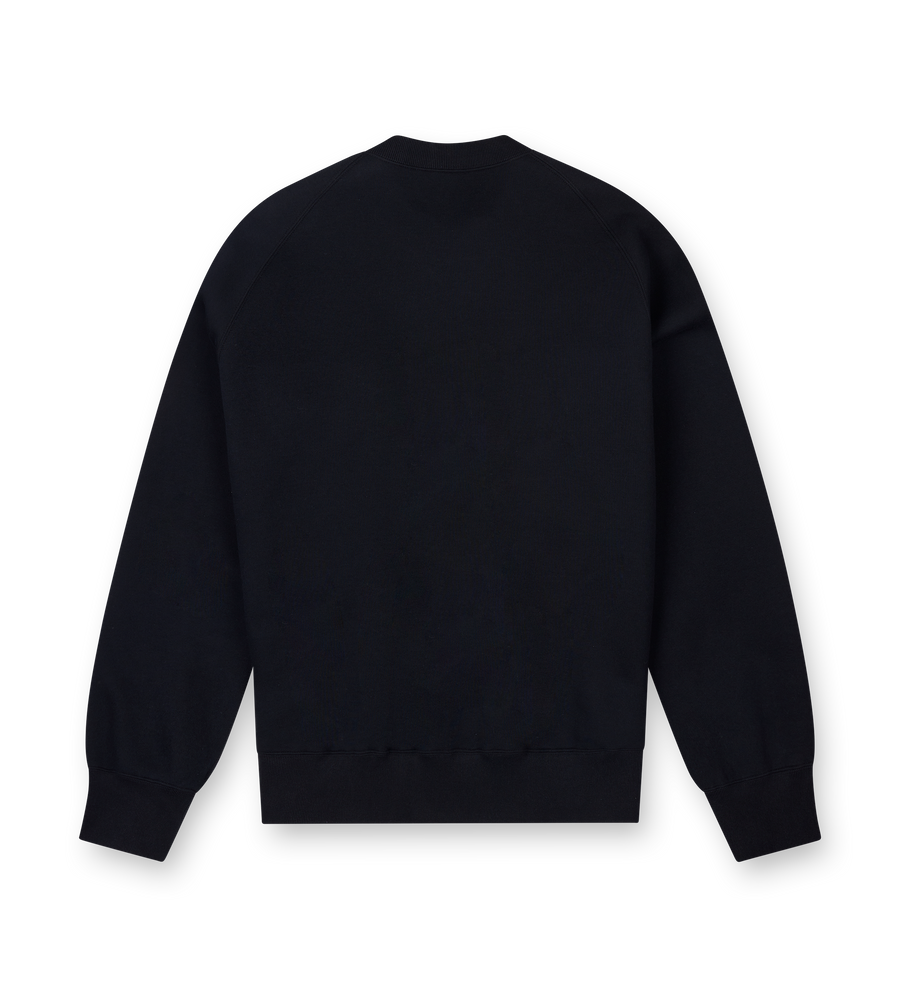 Sacai Sponge Sweat Pullover in Black