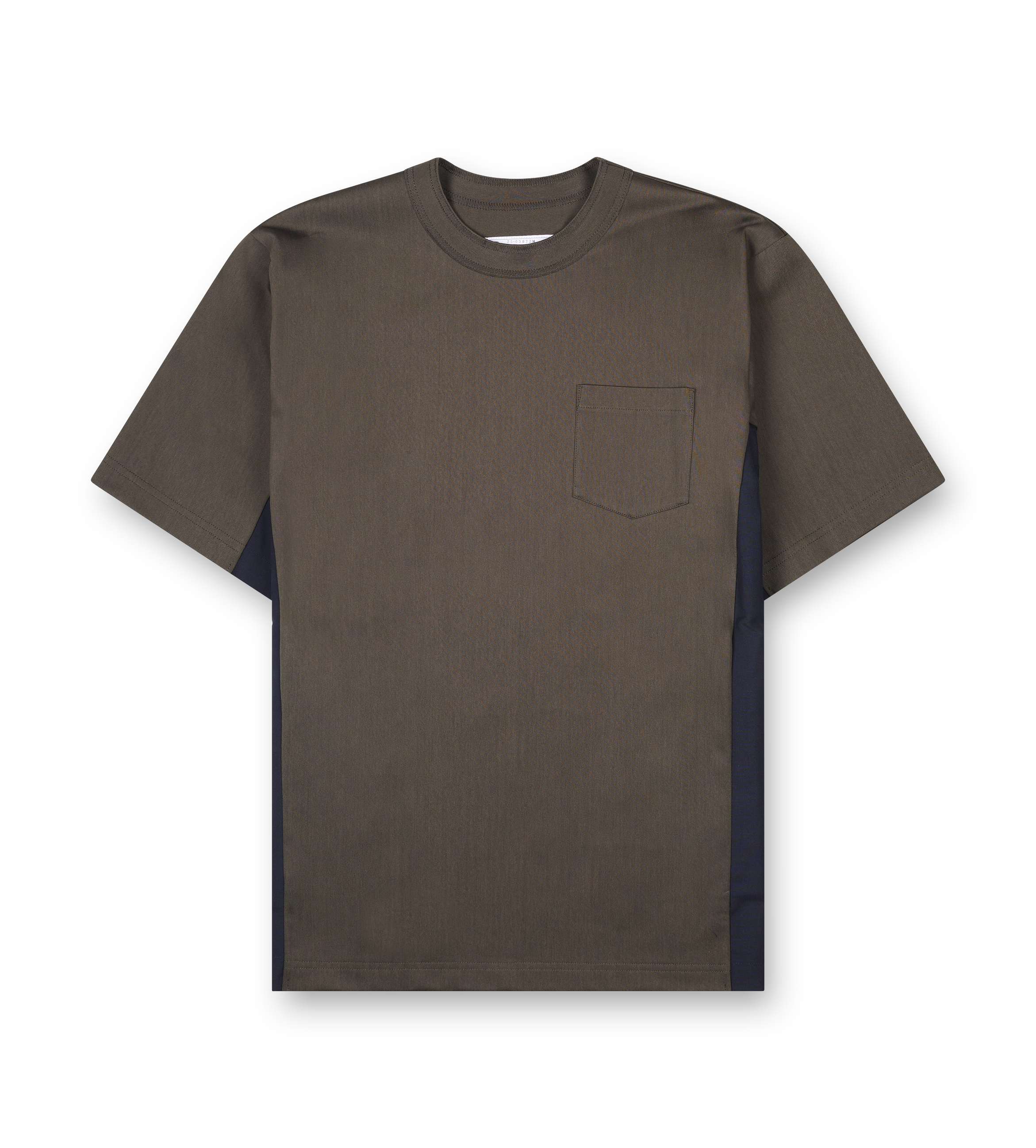 Sacai Suiting x Cotton Jersey T-Shirt in Khaki