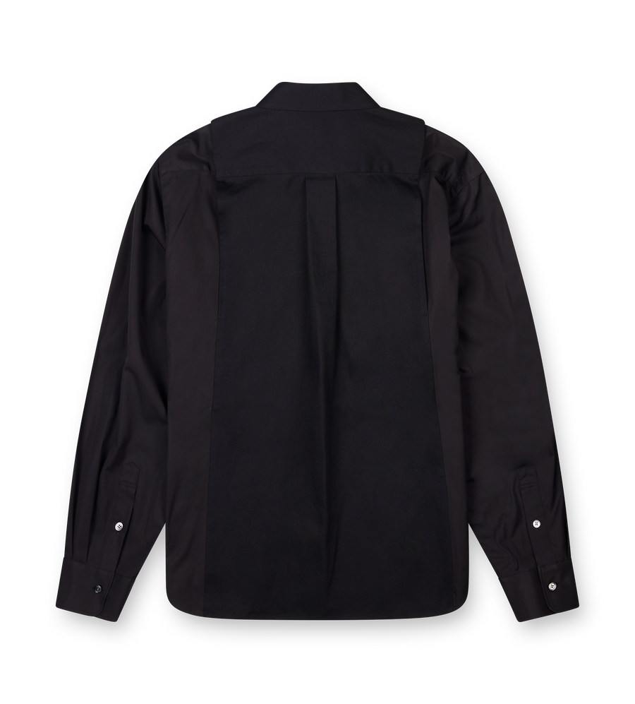 Sacai Poplin Shirt in Black