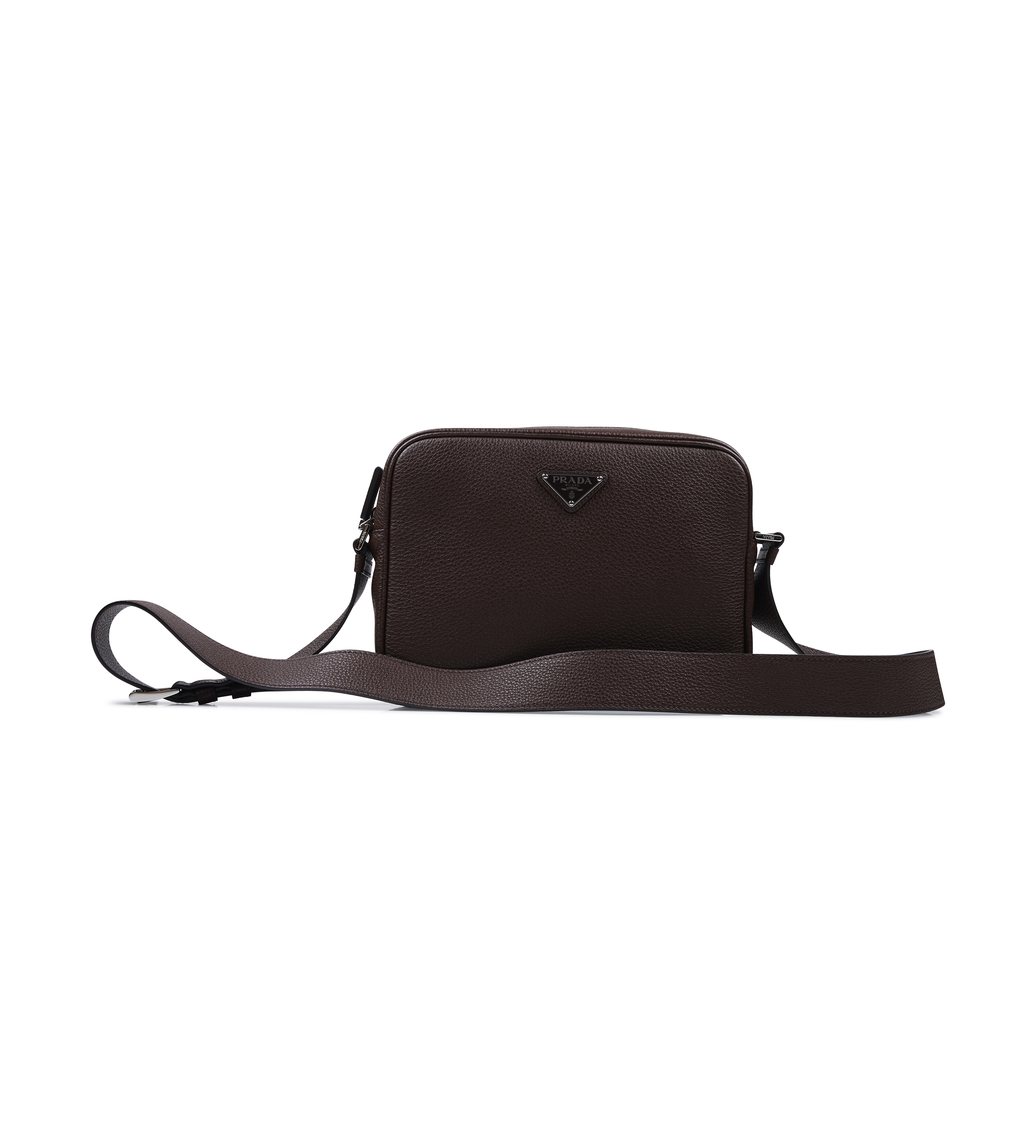 Prada Leather Shoulder Bag in Sienna