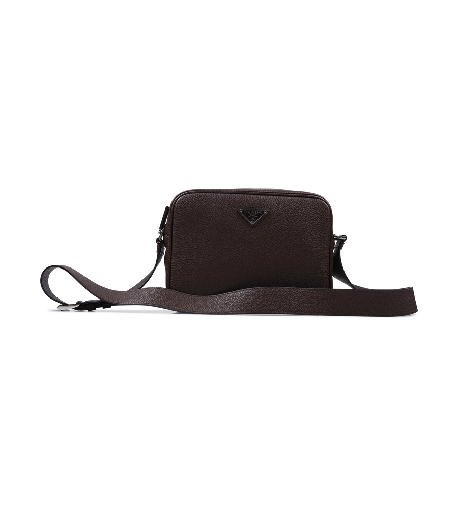 Prada Leather Shoulder Bag in Sienna