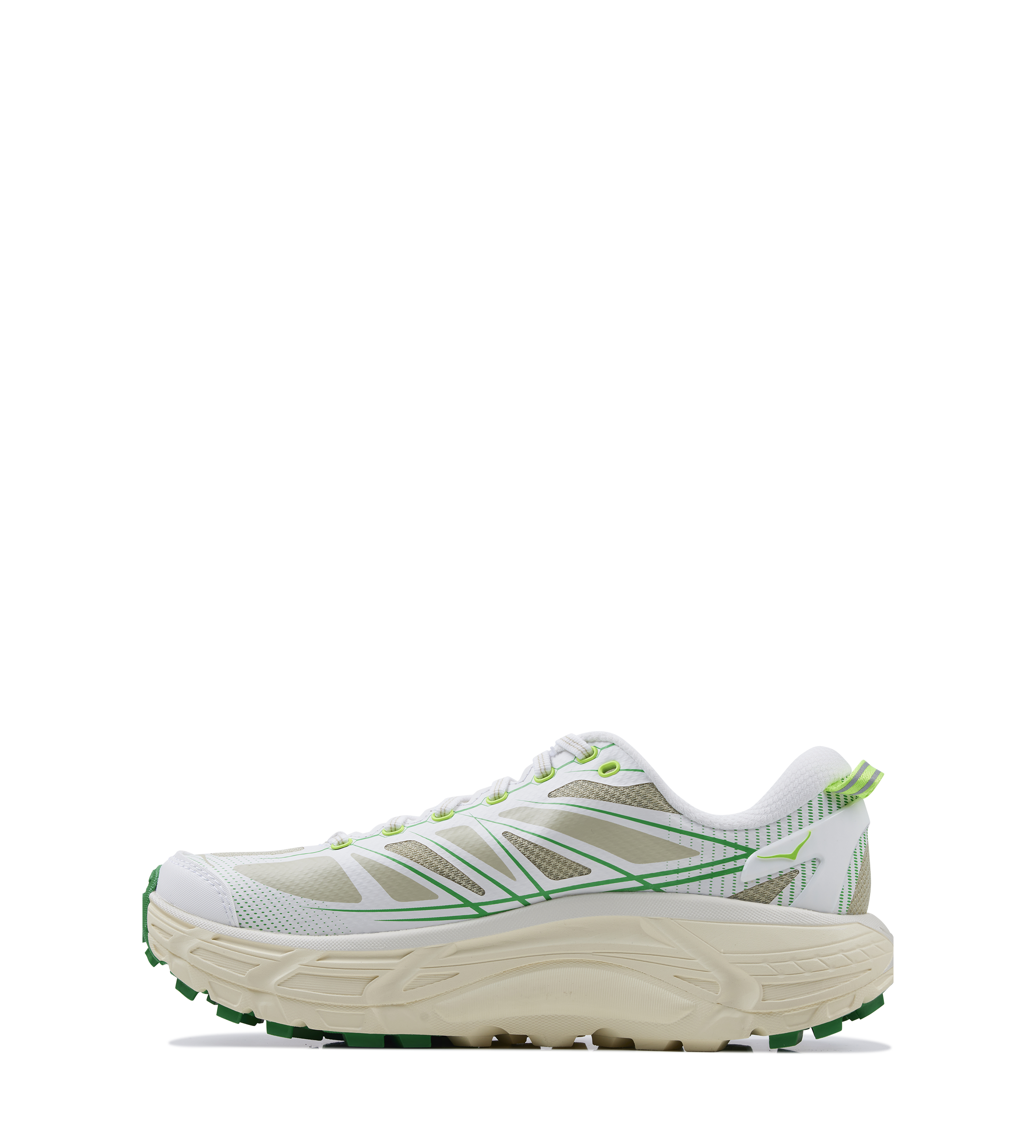 Hoka Mafate Speed 2 Sneakers in White / Fresh Cut Grass