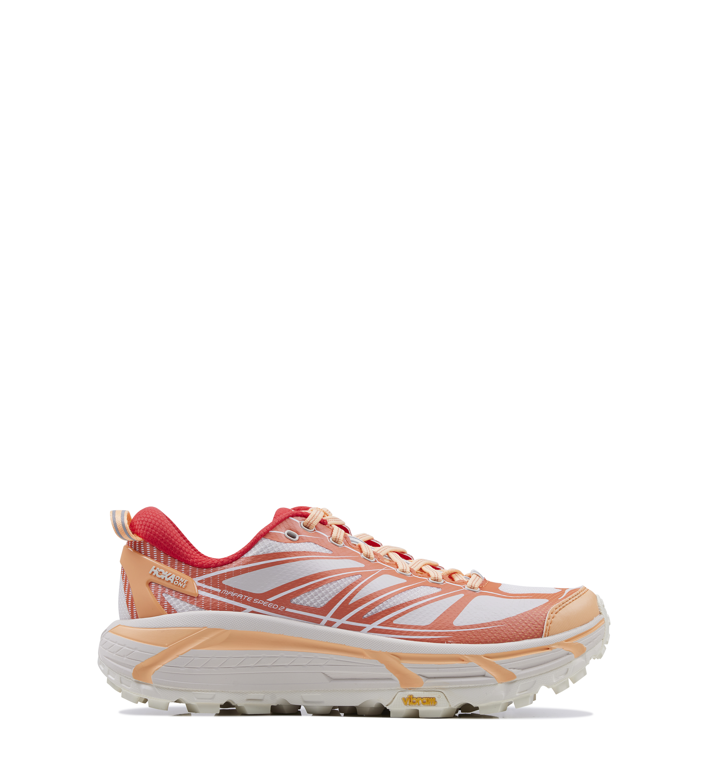 Hoka Mafate Speed 2 Sneakers in Pale Tangerine / Ember